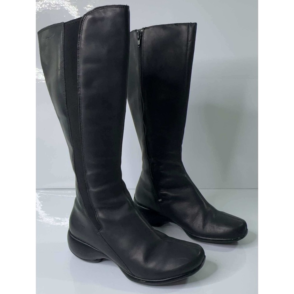 Merrell Spire Peak J43402 Womens 8.5 Waterproof Leather Tall Boots Y2K Black - Picture 2 of 12